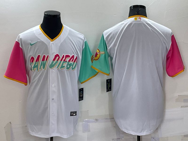 Men San Diego Padres Blank White City Edition Game Nike 2022 MLB Jersey->youth mlb jersey->Youth Jersey